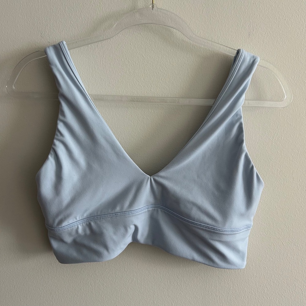 Lululemon Align V-Neck Bra Light Blue Size 10 Light Support